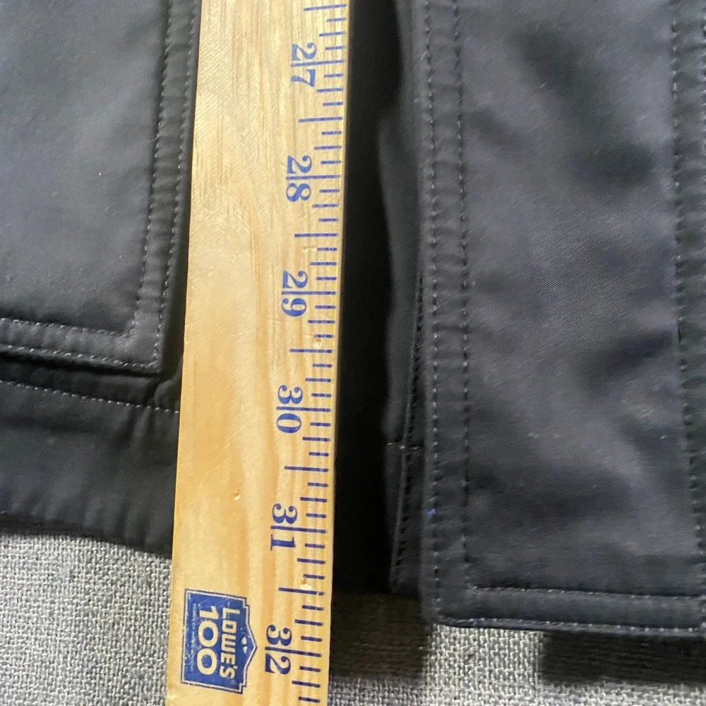 Banana Republic Men's Mac Jacket Black Utility‎ Medium 3-Layer Water Resistant